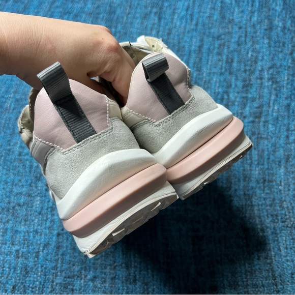 Ash Spider Double Tongue Chunky Sneakers in White Pink Grey - Picture 7 of 10